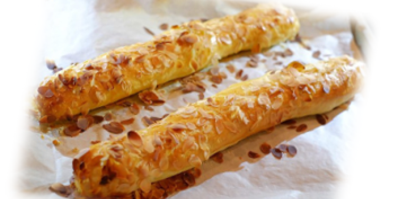 Ambachtelijke roomboter-amandelstaaf